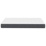 vidaXL Matelas de Lit avec matelas Gris 120 x 200 cm tissu