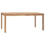 vidaXL Table à dîner de jardin 180x90x77 cm Bois de teck solide