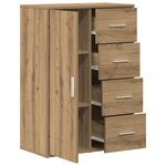 Buffet vidaXL Artisan Chêne 60x31x84 cm en bois d'ingénierie
