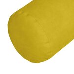 vidaXL Coussins d'accent 2 Pièces Jaune Ø 15 x 40 cm