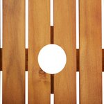 vidaXL Ensemble à manger d'extérieur 3 Pièces et coussins Acacia solide