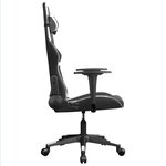 vidaXL Chaise de jeu de massage Noir et blanc Similicuir