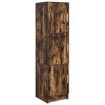 vidaXL Buffet chêne fumé Chêne fumé Bois Grand Buffet chêne fumé