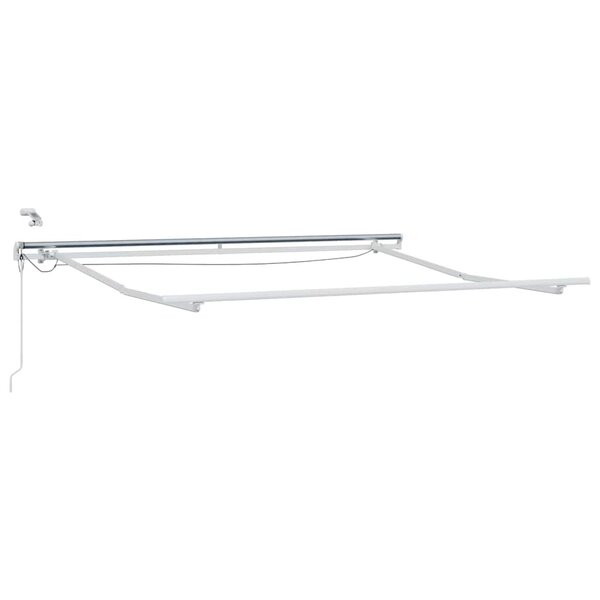 vidaXL Cadre d'auvent Blanc 350 x 250 cm Aluminium