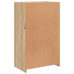 vidaXL Armoire latérale avec lumières LED chêne sonoma