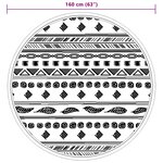 vidaXL Tapis d'extérieur ARAKIL gris Ø160 cm PP