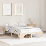 vidaXL Lit 120x190 cm en bois de pin massif