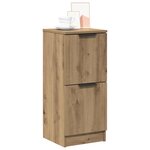 vidaXL Buffets 2 Pièces chêne artisanal 30x30x70 cm bois d'ingénierie