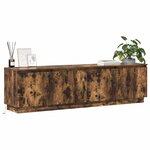 vidaXL Meuble TV Chêne fumé 180 x 38 x 49 cm Bois d'ingénierie