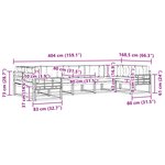 vidaXL Ensemble de canapés d'extérieur 7 pc Blanc et Beige