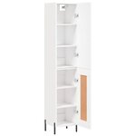 vidaXL Buffet haut Blanc 34 5x34x180 cm Bois d'ingénierie