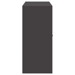 vidaXL Armoire de rangement Noir 90 x 40 x 90 cm Acier