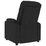 vidaXL Fauteuil inclinable Noir Tissu