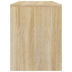 vidaXL Tabouret de toilette Chêne sonoma 70x35x45 cm Bois d'ingénierie