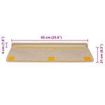 vidaXL Tapis d'escalier autocollants 30 Pièces 65x21x4 cm beige clair
