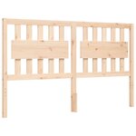 vidaXL Cadre de lit sans matelas bois de pin massif