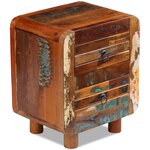vidaXL Table de chevet Bois de récupération massif 43x33x51 cm