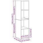vidaXL Ensemble meuble TV 2 Pièces chêne artisanal 37 x 37 x 142.5 cm