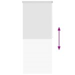 vidaXL Store roulant de douche 120x240 cm Blanc