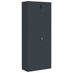 vidaXL Classeur anthracite 90x40x220 cm acier