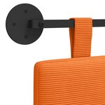 vidaXL Tête de lit suspendue Tissu en velours côtelé