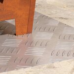 vidaXL Nez de marche Rectangulaire 2 Pièces Argenté 60 x 40 cm Aluminium