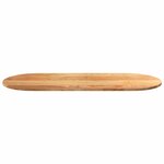 vidaXL Dessus de table 140x60x2 cm bois de chêne massif ovale