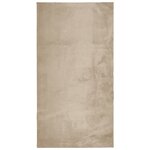 vidaXL Tapis HUARTE à poils courts doux et lavable sable 80x150 cm