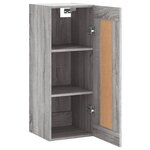 vidaXL Armoire murale sonoma gris 34 5x34x90 cm bois d'ingénierie