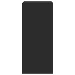 vidaXL Meuble TV mural avec lumières LED noir 30 5x35x70 cm