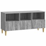 vidaXL Meuble TV 102 x 34 5 x 50 cm Sonoma gris Bois d'ingénierie