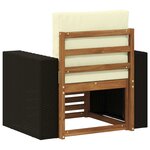 vidaXL Sofa de milieu extérieur Naturel