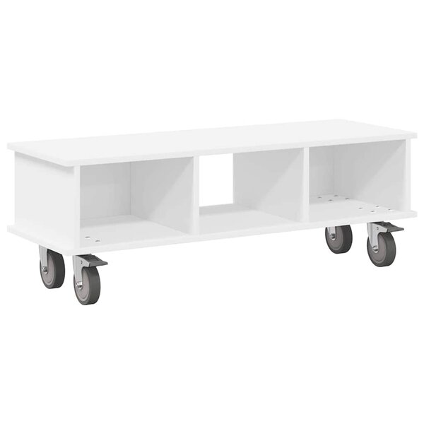 vidaXL Meuble TV Blanc 100 x 35 x 35 cm Bois d'ingénierie