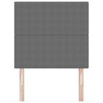 vidaXL Tête de lit avec tête de lit Gris clair 90 cm Cuir synthétique
