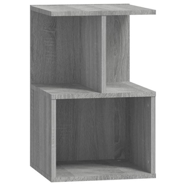 vidaXL Table de chevet Sonoma gris 35x35x55 cm Bois d'ingénierie