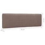 Canapé palette 2 places avec coussins 110 x 65 x 55 cm pin imprégné de gris 02_0013254