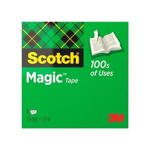 Ruban adhésif Magic 810 invisible 19 mm x 10 m SCOTCH