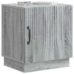 vidaXL Table de chevet Sonoma gris 43 x 34 5 x 47 cm Bois d'ingénierie