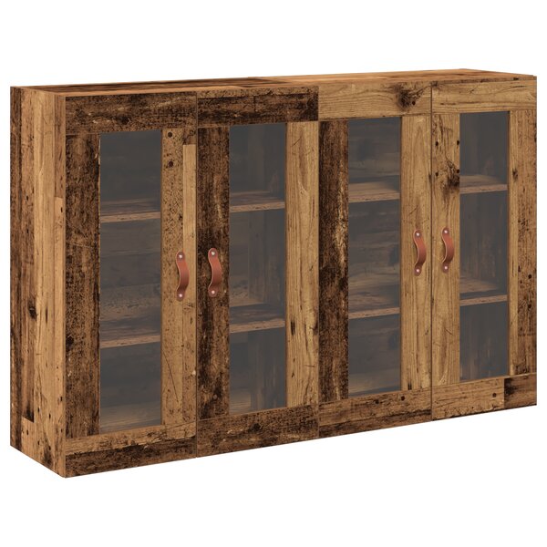 vidaXL Meubles muraux 2 Pièces en bois ancien 69.5 x 34 x 90 cm en bois reconstitué
