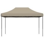 vidaXL Tente de réception pliable escamotable taupe 440x292x315 cm