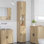 vidaXL Meuble de salle de bain haut Chêne sonoma 30 x 35 x 192 cm