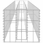 vidaXL Lit surélevé à gabion Acier galvanisé 270x30x30 cm