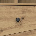 vidaXL Bureau avec Rangement en Chêne Artisanal Bois d'Ingénierie