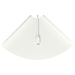 vidaXL Étagère Flottante d'Angle 4 pc Blanc 18 x 18 x 2 cm