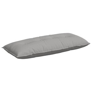 vidaXL Coussin de Dos Gris nuage 120 x 19 x 50 cm tissu