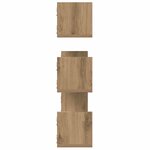 vidaXL Étagères murales 3 Pièces chêne artisanal bois d'ingénierie