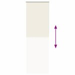 vidaXL Store enrouleur occultant blanc cassé 80x210cm largeur du tissu