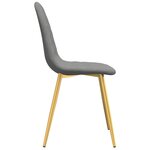 vidaXL Chaises à manger lot de 6 gris clair velours