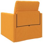vidaXL Canapé-lit 2-en-1 Jaune foncé 74x77x81 cm Tissu