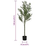 vidaXL Olivier artificiel 450 feuilles 120 cm vert